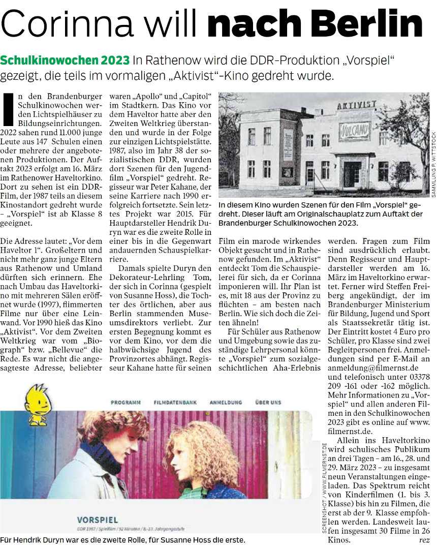 Zeitungsausschnitt BRAWO